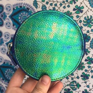 Blue and Green Change Purse